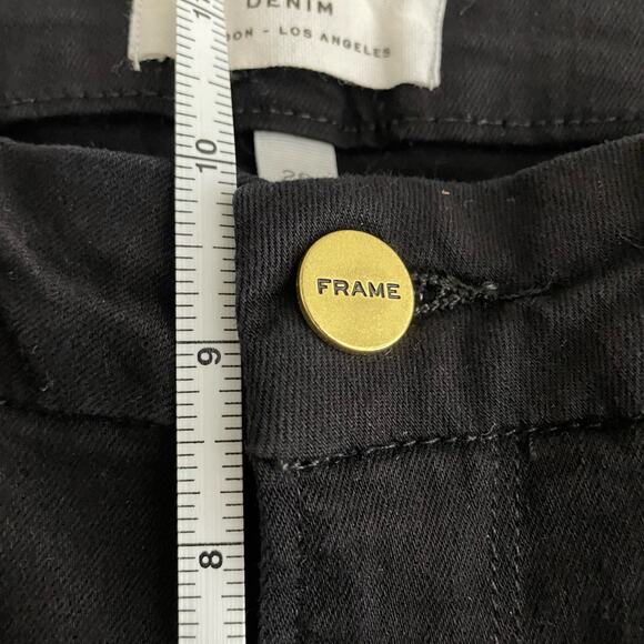 Frame Black Le Crop Mini Boot Cut‎ Jeans frayed - Picture 7 of 8